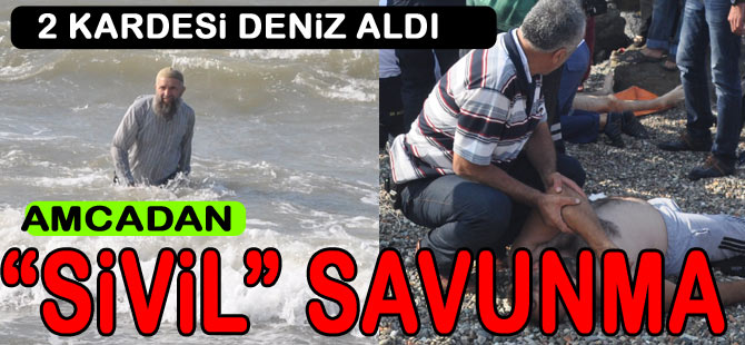 Akçaabat'ta 2 Kardeşi Deniz Aldı.