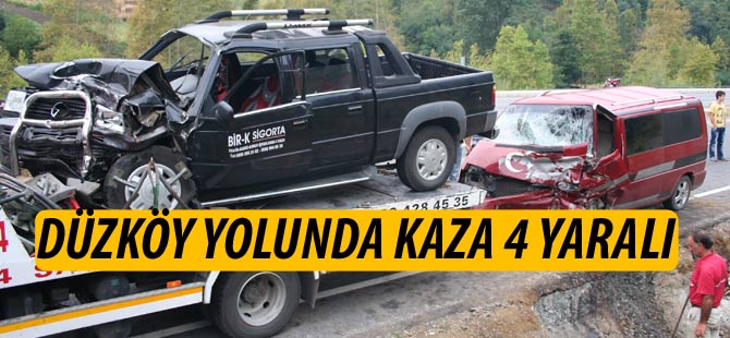 Akçaabat'ta meydana gelen trafik kazasında 4 kişi yaralandı.