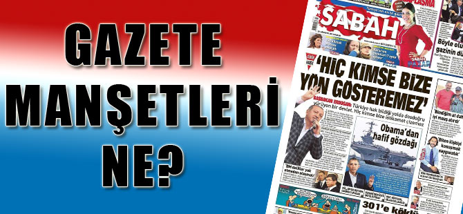 Ulusal Gazetelerin 1. Sayfaları her sabah sitemizde
