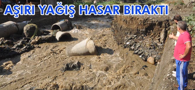 Akçaabat'ta Aşırı Yağış Hasara neden Oldu