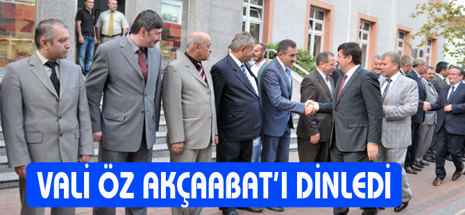 Vali Öz’den Akçaabat’ta ziyaret.