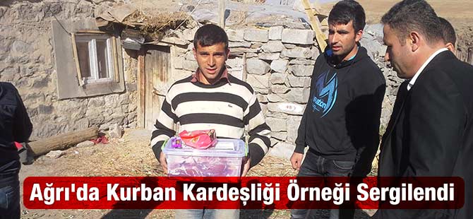 Ağrı’da ihtiyaç sahibi ailelere kurban eti dağıtıldı.