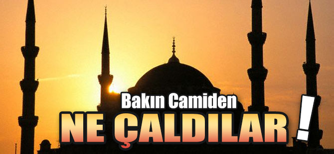 Akçaabat'ta bir camiye giren hırsızlar bakın ne çaldı.