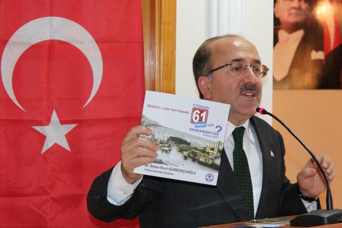 Gümrükçüoğlu Akçaabat’ta 61 projeyi anlattı.