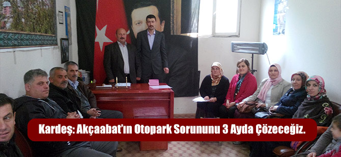 Kardeş: Otopark Sorununu Çözeceğiz