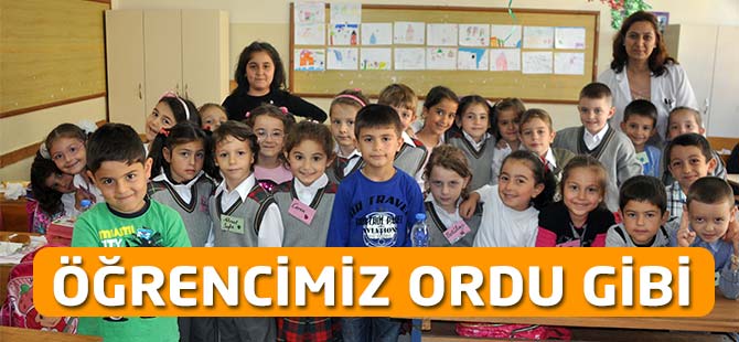 Öğrencimiz ordu gibi