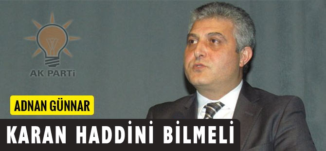 Günnar'dan Karan'a Tepki