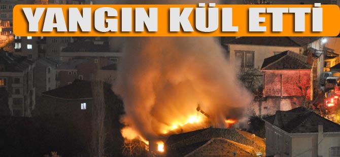 Akçaabat'ta Yangın