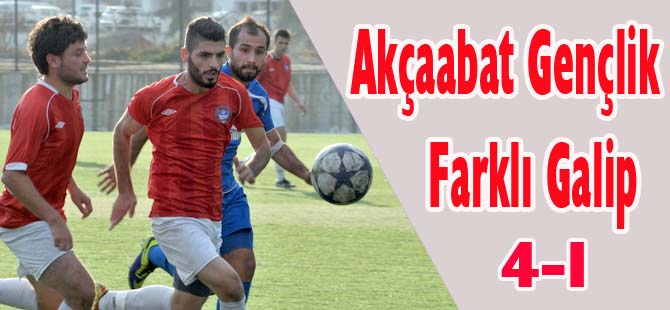 Akçaabat Gençlik Farka Koştu 4-1