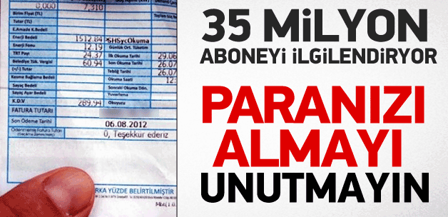 Elektrik Abonelerine Müjde