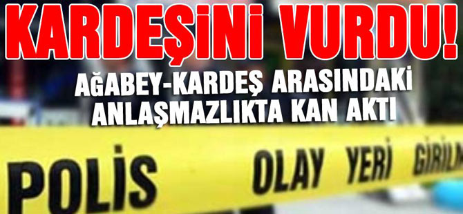 Akçaabat'ta kardeş kardeşi öldürdü.