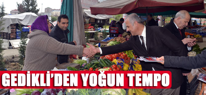 Gedikli Yoğun Tempo İle Çalışıyor