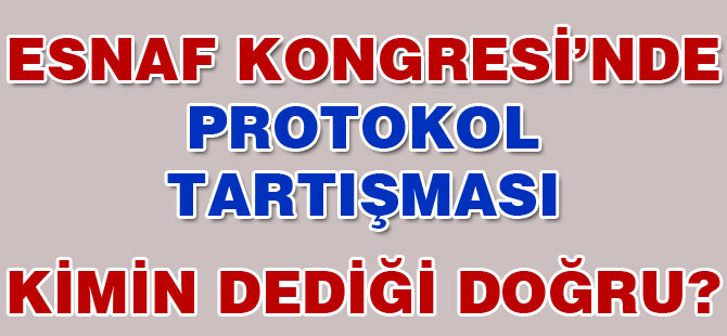 Genel Kurulda Protokol Krizi