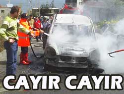 Darıca'da Araç Yangını