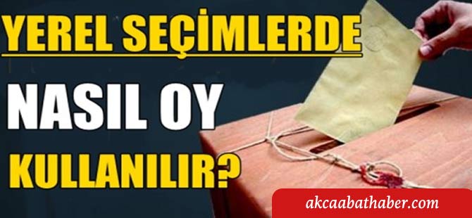 Oy Nasıl Kullanılacak? Akçaabat için Oy Pusulası Örneği?