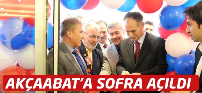 Sofra açıldı