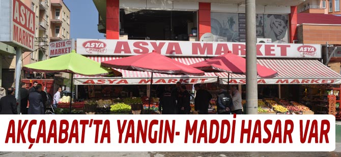Akçaabat'ta Yangın