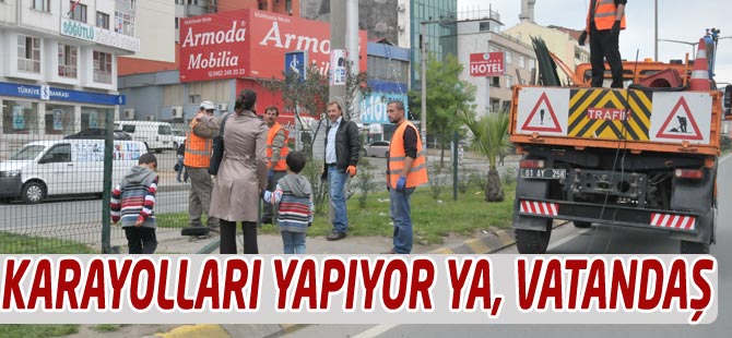 Karayolları Tamir Etti.