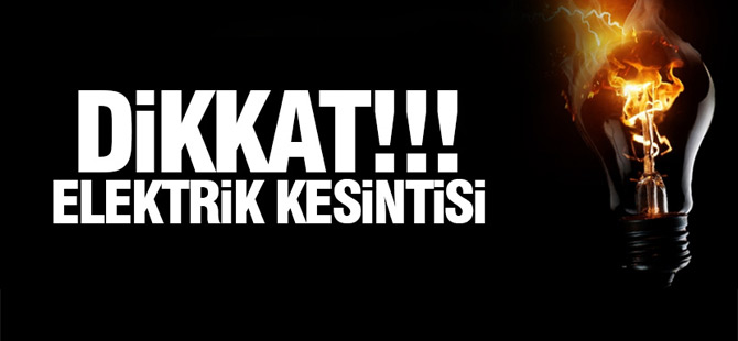 Akçaabat'ta elektrik kesintisi uygulanacağı bildirildi.