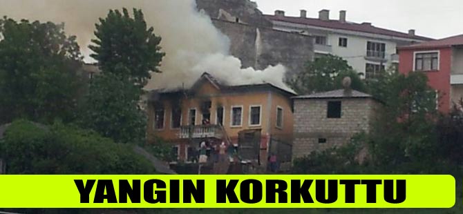 Akçaabat'ta Yangın