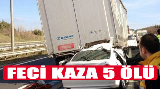 Trabzon'da Feci Kaza 5 Ölü