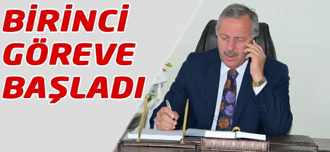 Birinci Belediye Görevine Başladı.