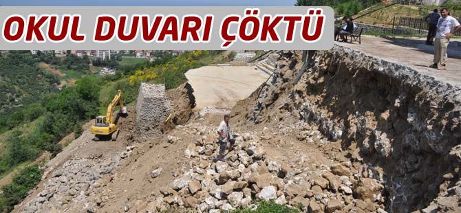 Okul Duvarı Çöktü, Facia ucuz Atlatıldı