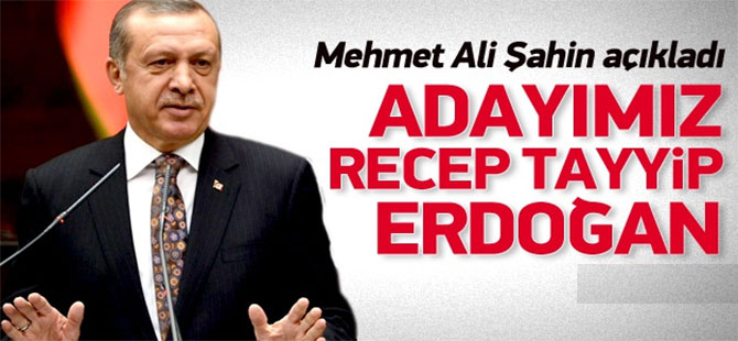 Erdoğan Cumhurbaşkanı Adayı