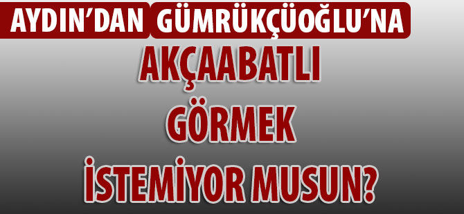 MHP’li Meclis Üyesi Murat Aydın'dan Gümrükçüoğlu'na