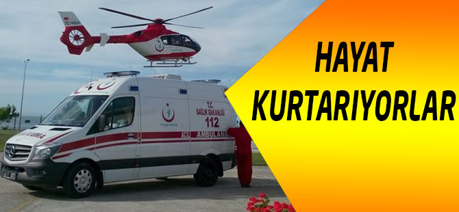 Trabzon'da 112 Hayat Kurtarıyor