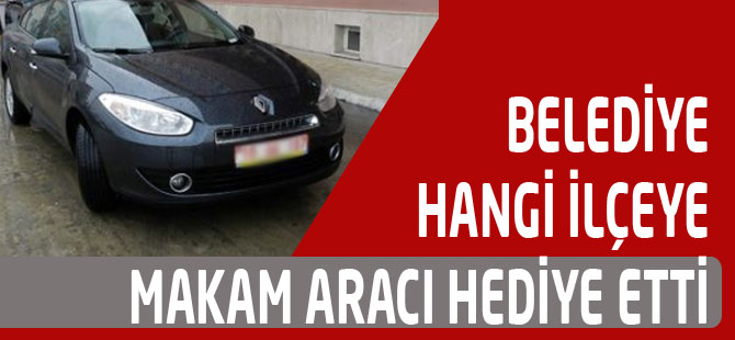 Belediye Makam Aracı Bağışladı