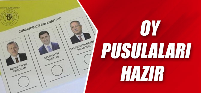 Oy Pusulaları Hazır