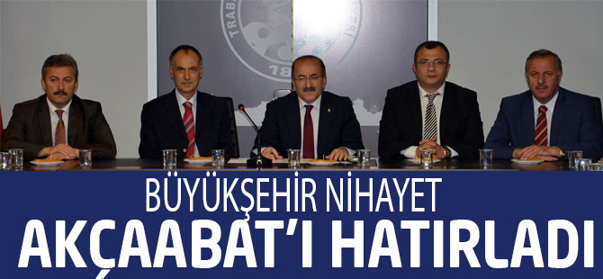 Büyükşehir Akçaabat'ı Hatırlamaya Başladı.