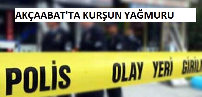 Akçaabat'ta Silah Sesleri 1 yaralı