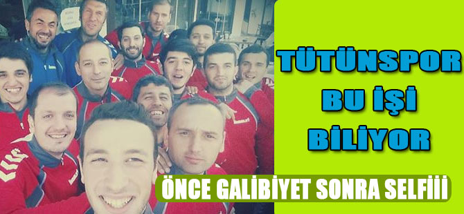 Tütünspor'danGalibiyet Selfisi