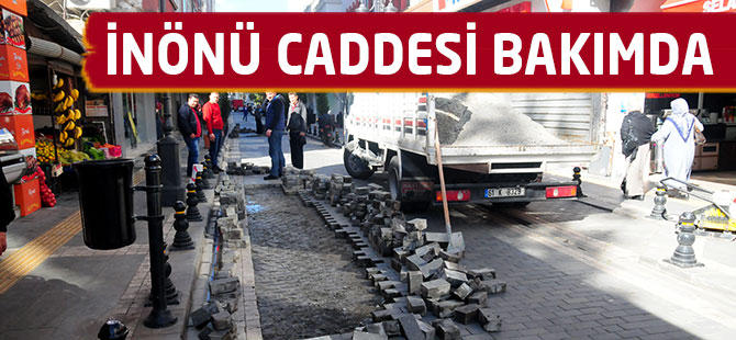 İnönü Caddesi Bakıma Alındı