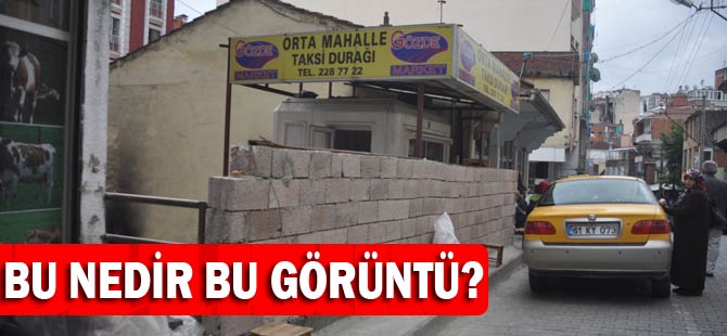 Akçaabat'ta bu görüntü güldürüyor.