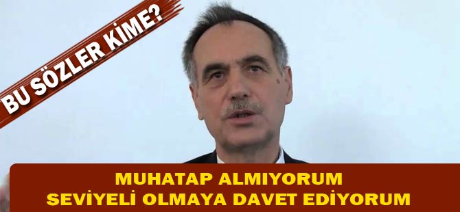 Başkan Küplere Bindi "Muhatabım Değil" dedi