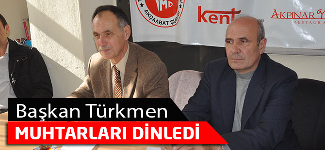 Başkan muhtarlarla