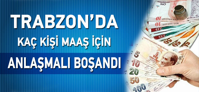 Trabzon'da Anlaşmalı Boşanmada Kaç Kişi Haksız Maaş Aldı.