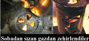 Sobadan Sızan Gazdan Zehirlendiler