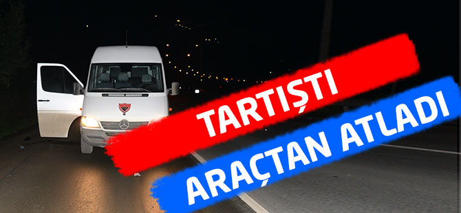 Hareket Halindeki Araçtan Atladı