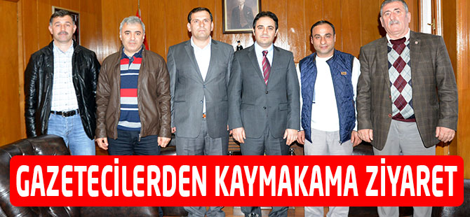 Kaymakam Soner Şenel’i gazeteciler makamında ziyaret etti
