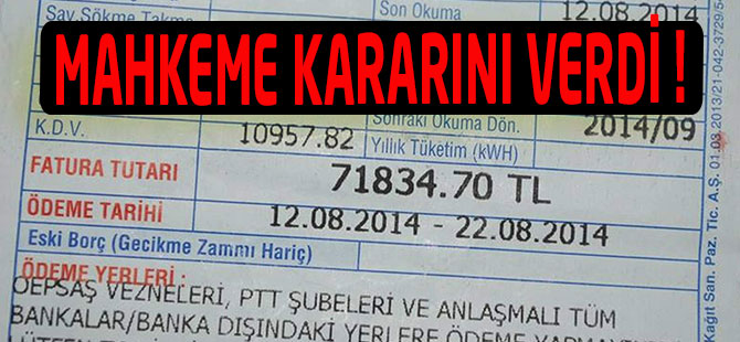 Mahkeme kararını verdi