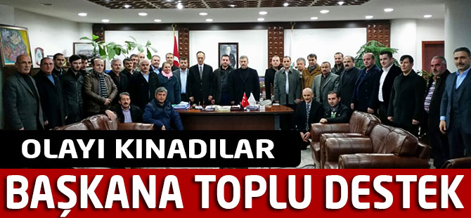 AK parti Yönetiminden Başkana Destek.