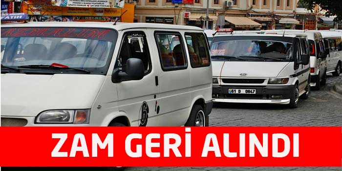 Zam Geri Alındı