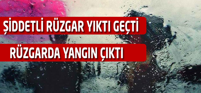 Akçaabat’ta şiddetli rüzgar etkili oldu.