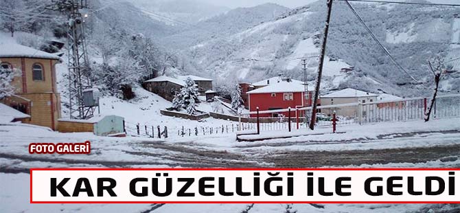 Akçaabat'tan kar manzaraları