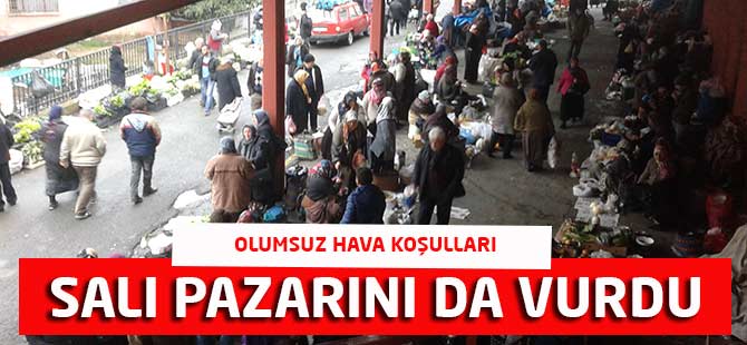 Kar , Salı Pazarını Da Vurdu