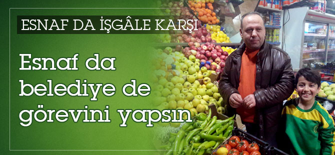Kaldırım işgali sona ermeli